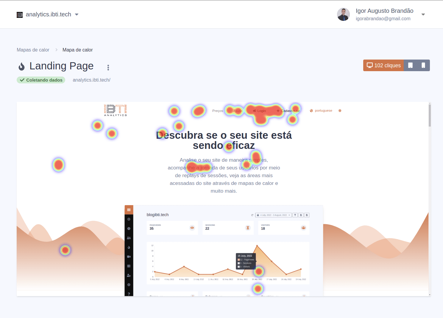 Find out which are the most accessed areas of your website image