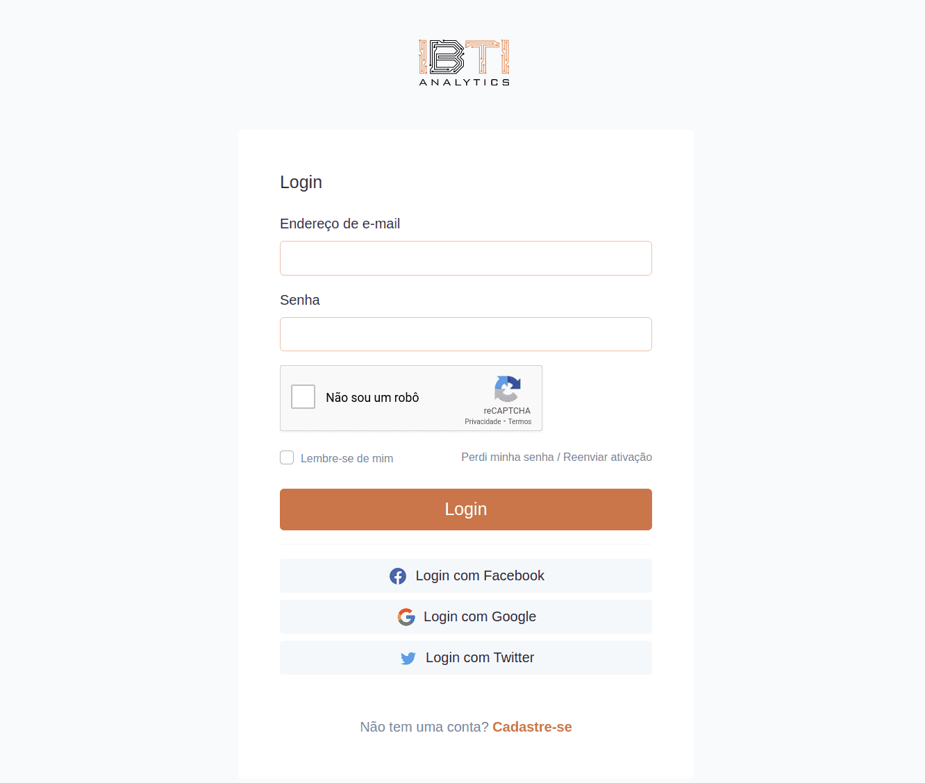 Login Screen for Already Registered Users image